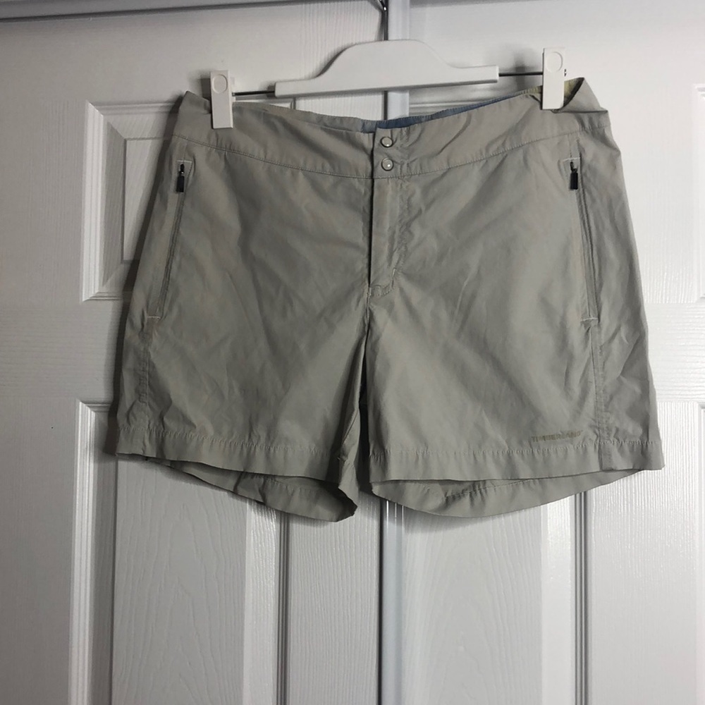 Timberland Taupe Tan Shorts‎ M Zip Pockets